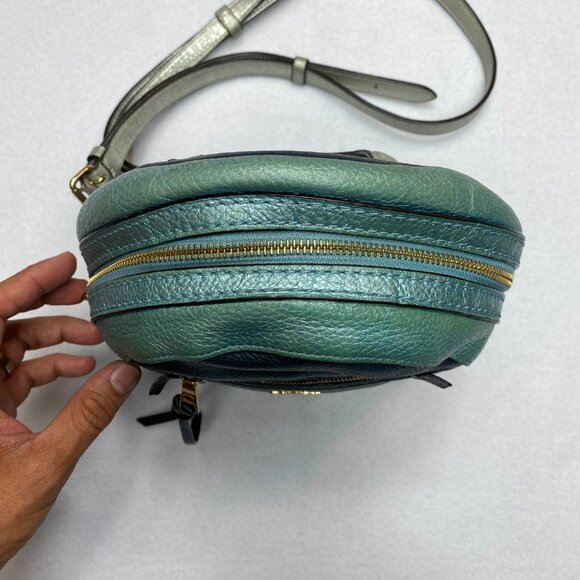 Coach Andi Midnight/Multi Mini Metallic Blue Backpack - Picture 10 of 16